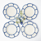 Blue Petal Bamboo Dinner Plate (Set of 4) - Mrs. Alice