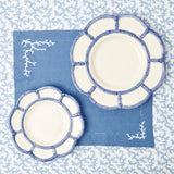 Soft blue hues: Blue Petal Bamboo Plate for refined dining.