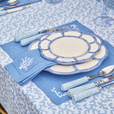 Blue Petal Bamboo Starter Plate (Set of 4) - Mrs. Alice