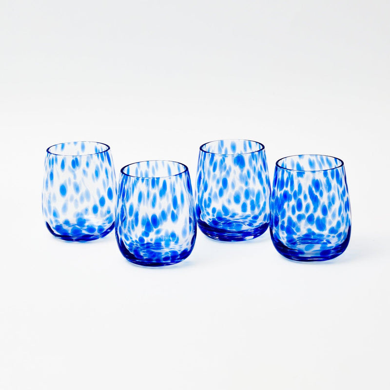 Blue Provence Water Glasses (Set of 4) - Mrs. Alice