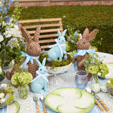 Blue Rattan Bunny Trio - Mrs. Alice