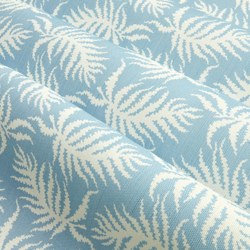 Blue Trailing Ferns Fabric - Mrs. Alice