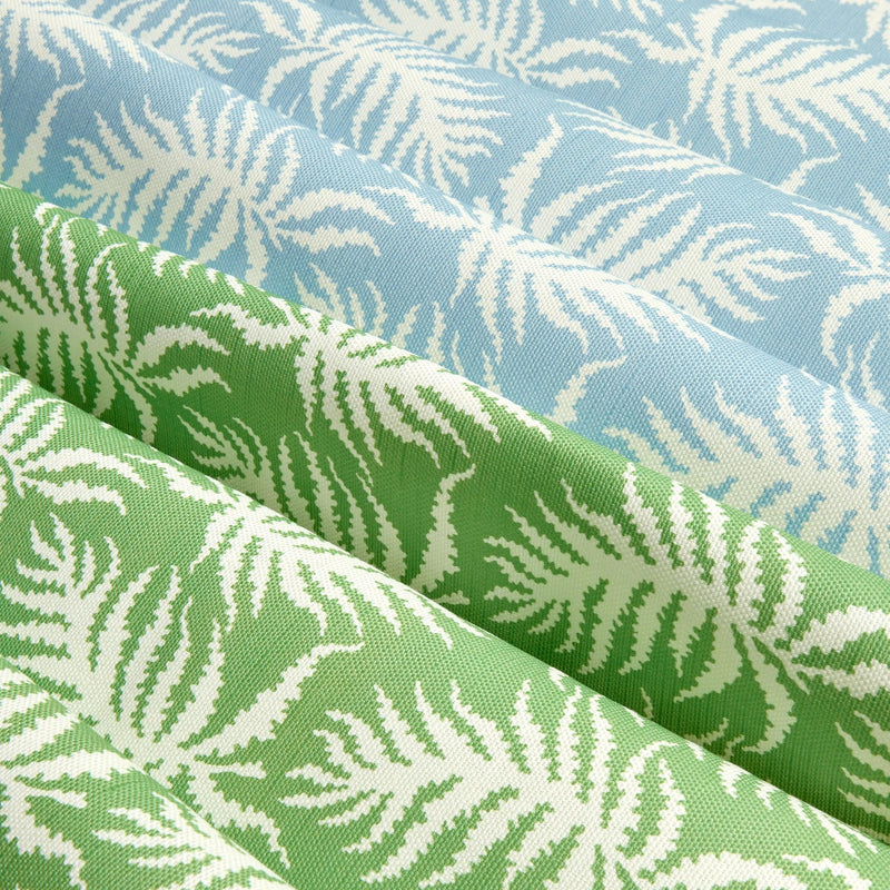 Blue Trailing Ferns Fabric - Mrs. Alice