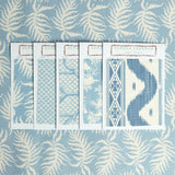 Blue Trailing Ferns Fabric - Mrs. Alice