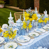 Blue Tulip Dinner & Starter Plates (Set of 8) - Mrs. Alice