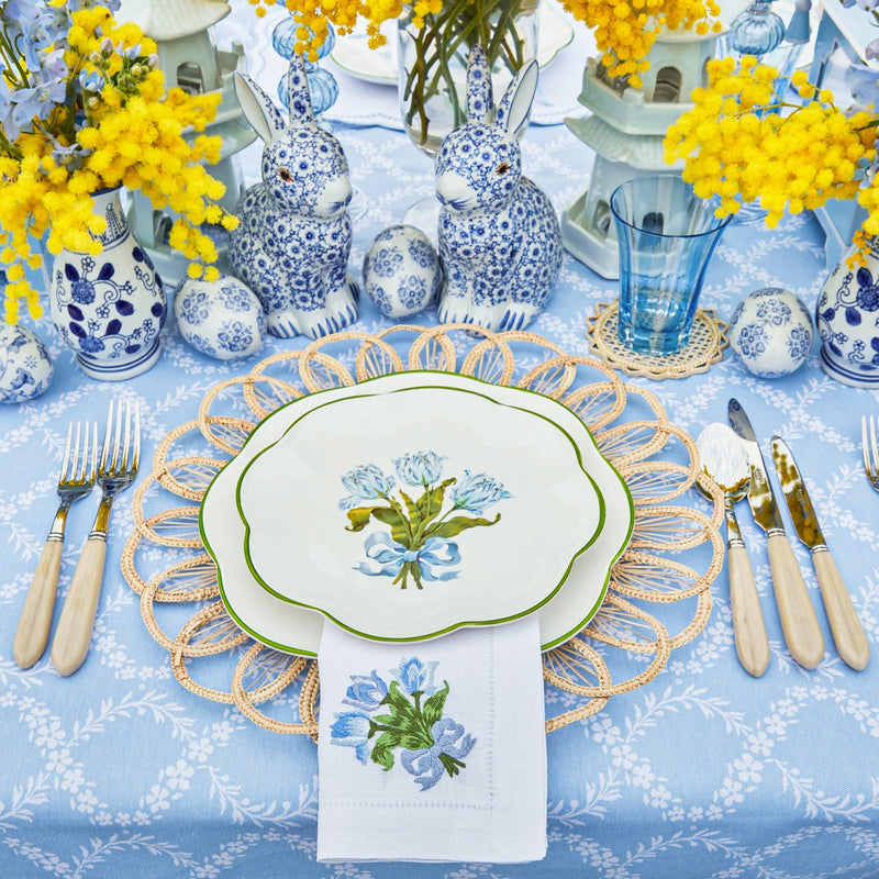 Blue Tulip Starter Plates (Set of 4) - Mrs. Alice