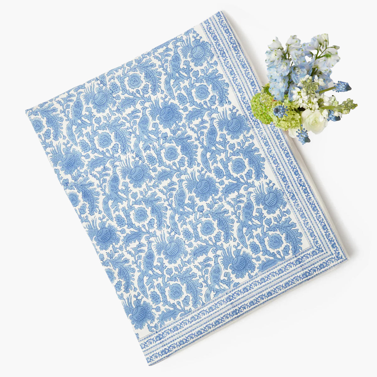 Azure Pheasant Tablecloth - Large