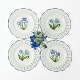 White Lace Botanical Dinner Plate