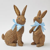 Brown Rattan Rabbit (Pair) - Mrs. Alice