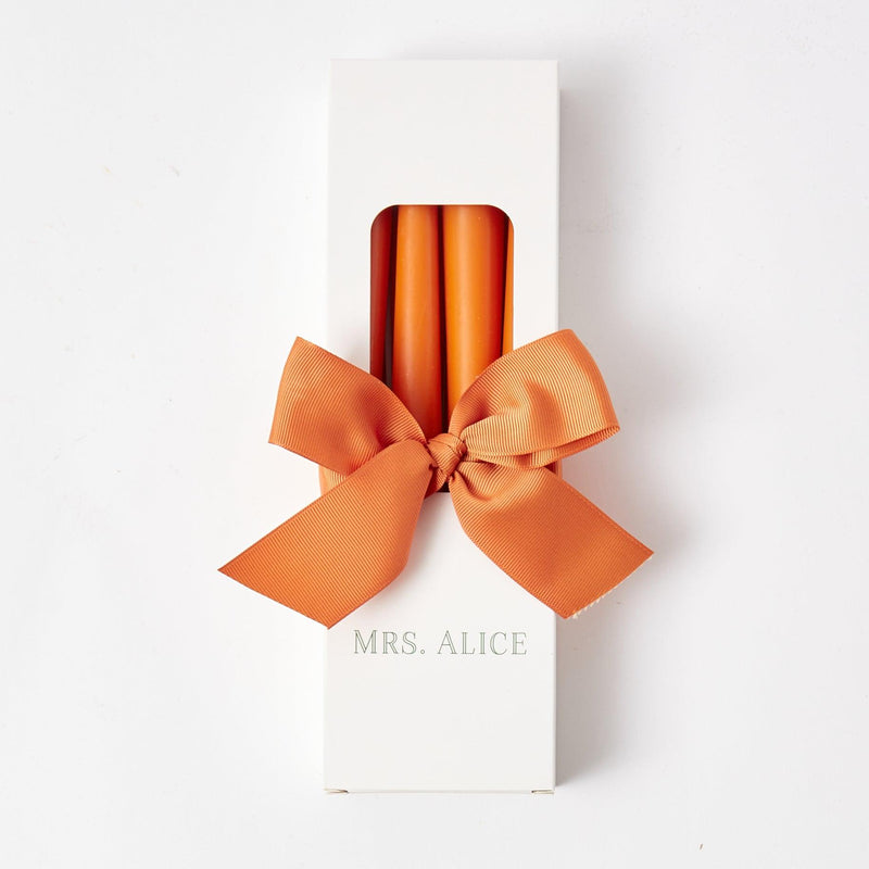 Burnt Orange Candles (Set of 8) - Mrs. Alice