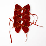 Enhance your table with a pop of color using Burnt Orange Napkin Bows (Set of 4).
