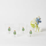 Cactus Water Glasses (Set 4) - Mrs. Alice