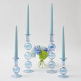 Celebrate the beauty of azure with our Camille Azure Candle Holder Pair, a must-have for any stylish gathering.
