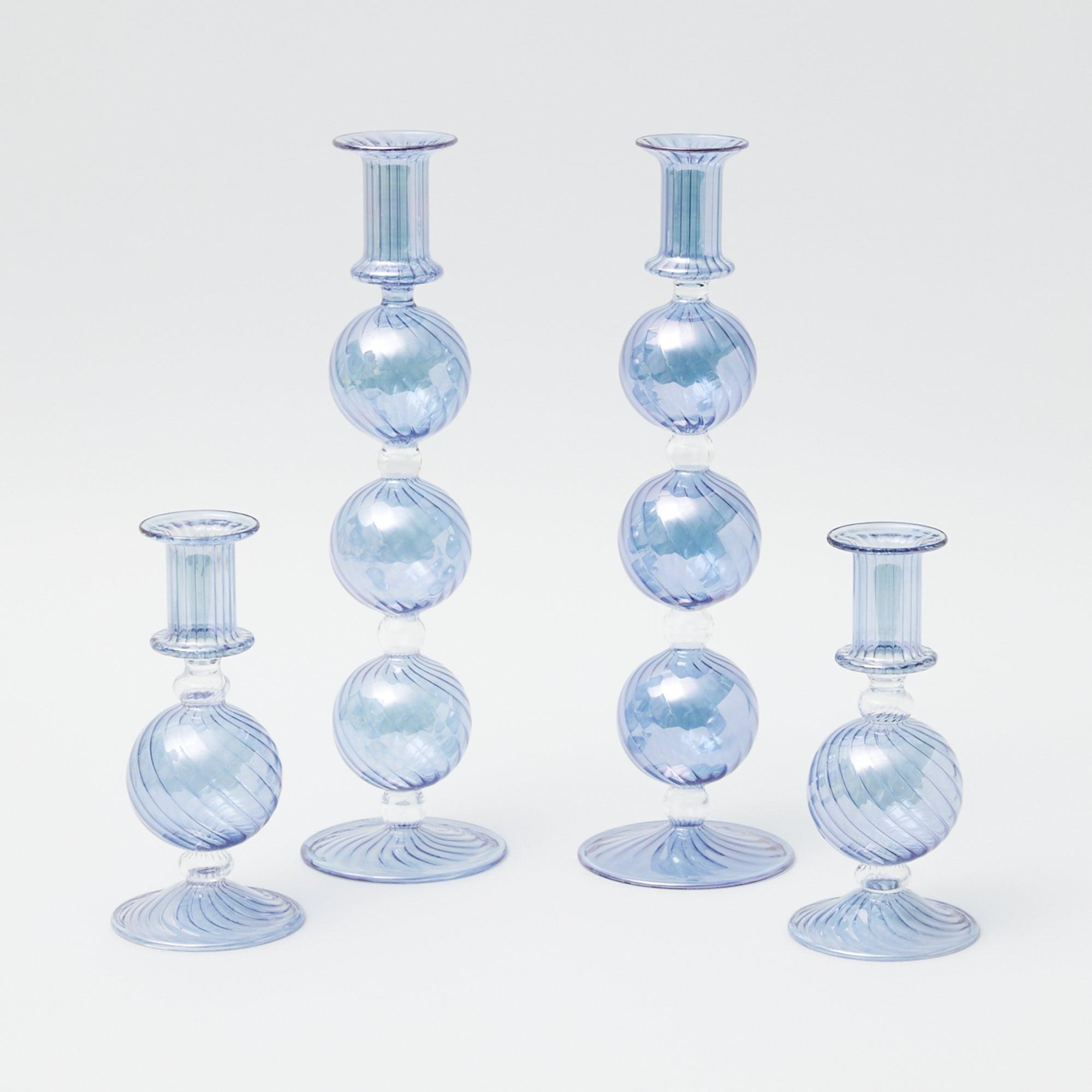 Camille Azure Candle Set (Blue) - Mrs. Alice