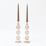 Camille Chestnut Candle Holders (Pair)