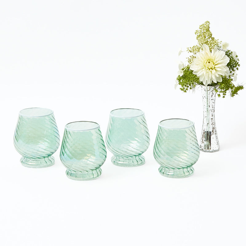 Camille Olive Water Glasses  (Set of 4)