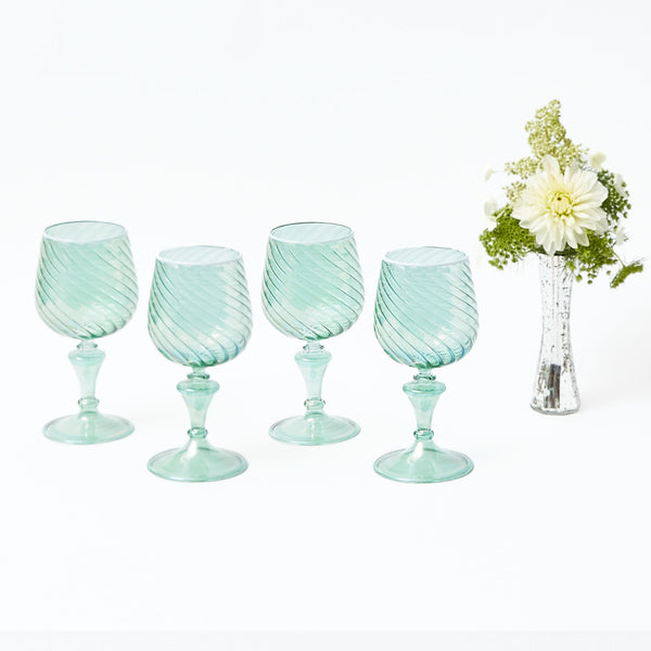 Camille Olive Wine Glasses  (Set of 4)