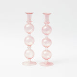 Camille Peony Candle Holder (Pair) - Mrs. Alice