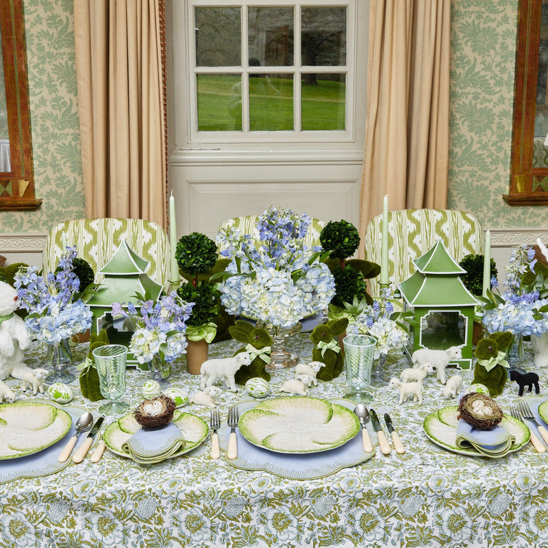 Capri Lettuce Dinner & Starter Plate (Set of 8) - Mrs. Alice