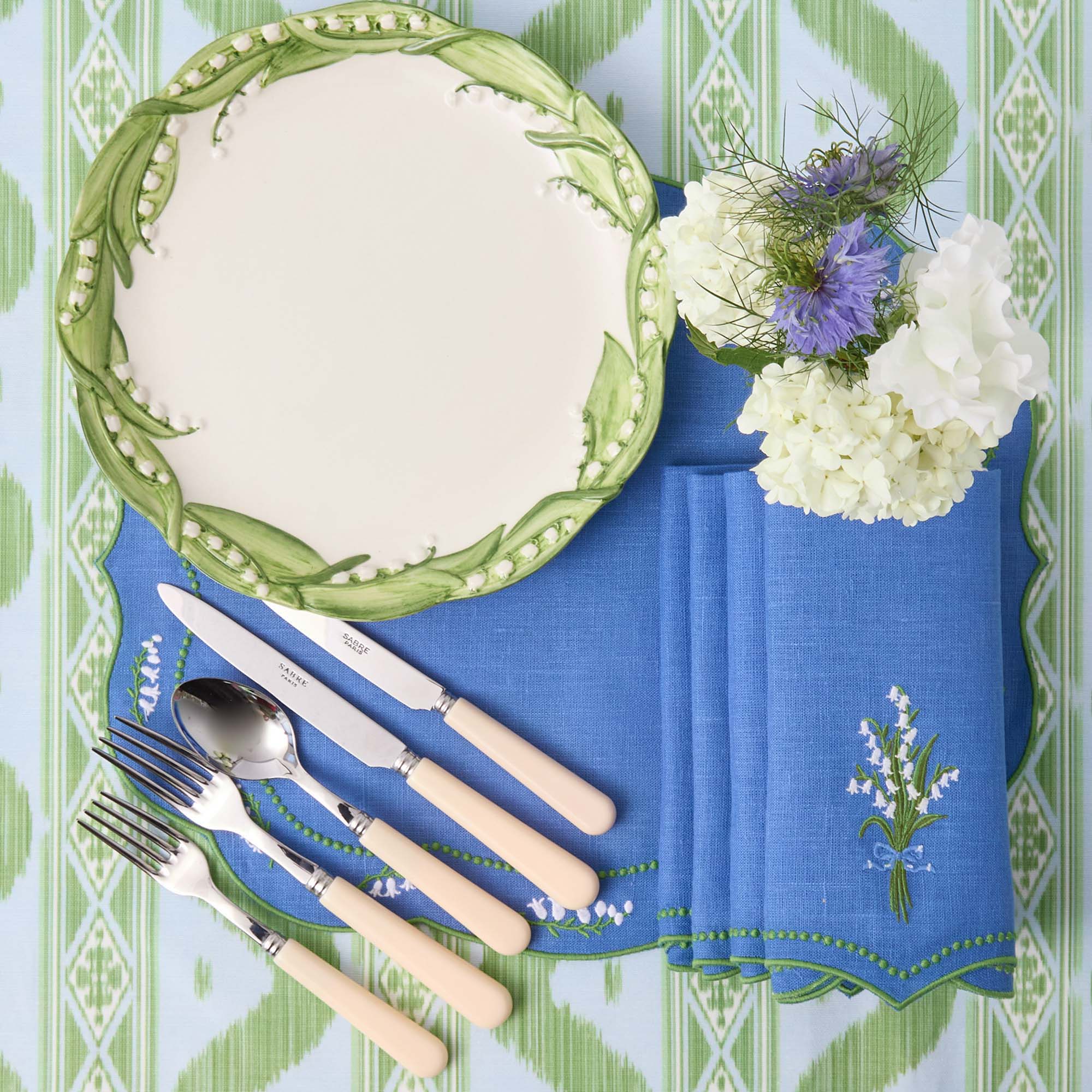 Lily of the Valley Dinner & Starter Plates (Set of 4)