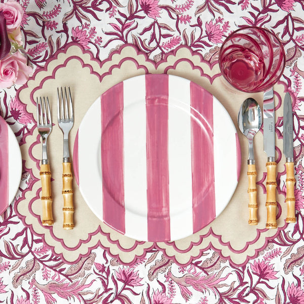 Sandrine Stripe Dinner Plates (Set of 4)