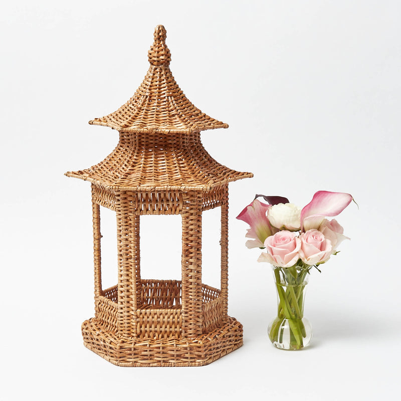Emi Rattan Pagoda Lantern