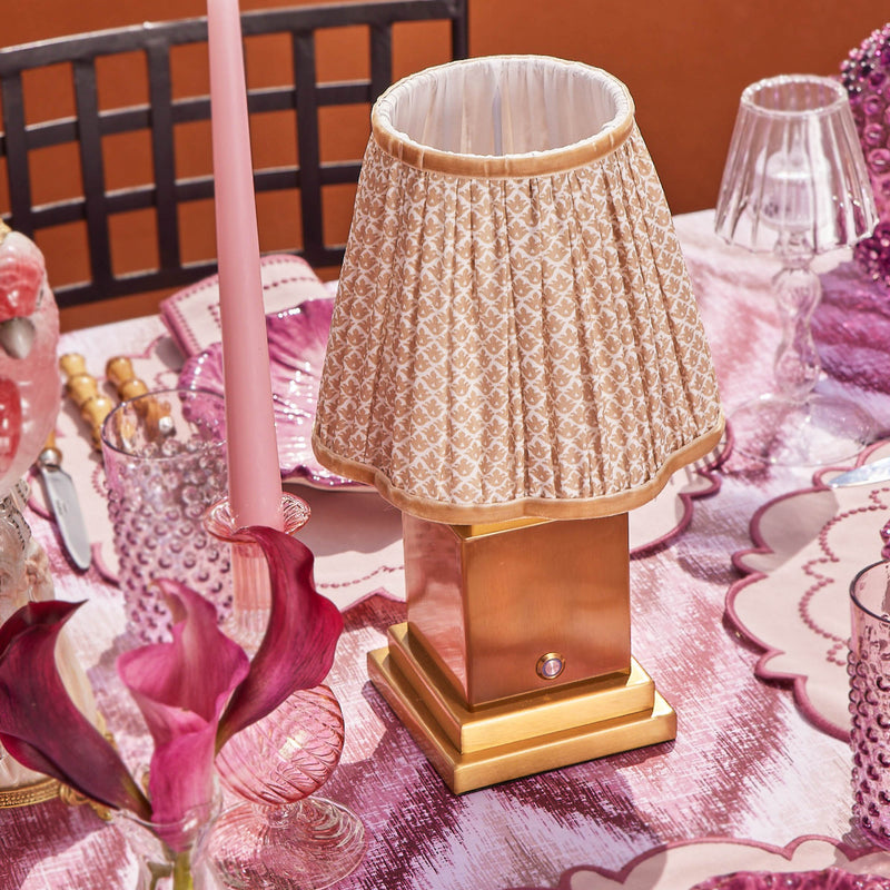 Rechargeable Lamp with Putty Shade (18cm)