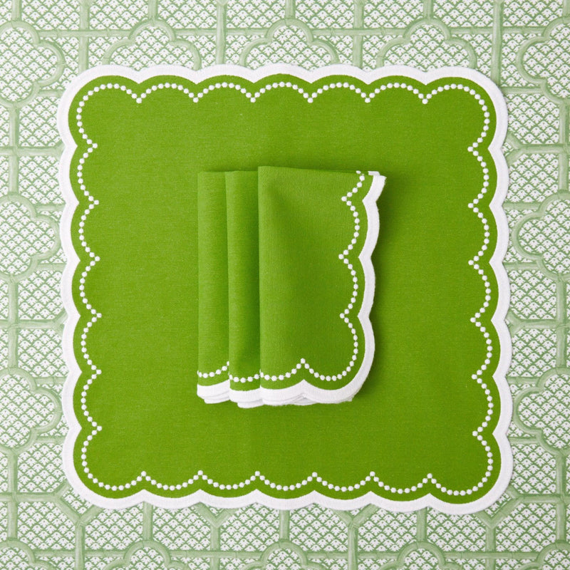 Cecily Green Napkins (Set of 4) - Mrs. Alice