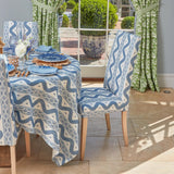 Charlotte Blue Ikat Dining Chair