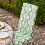 Charlotte Green Ikat Dining Chair - Mrs. Alice