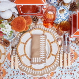 Whimsical Petal Bamboo Ceramic Plate for exquisite dining settings.