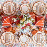 Stylish dining with the Set of 4 Petal Bamboo Plates.
