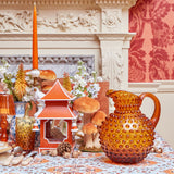 Add a touch of vintage charm to your home decor with the Amber Hobnail Jug, perfect for both everyday use and special gatherings.