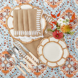 Effortlessly chic: Set of 4 Petal Bamboo Plates.