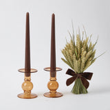 Chocolate Brown Candles (Set of 8) - Mrs. Alice