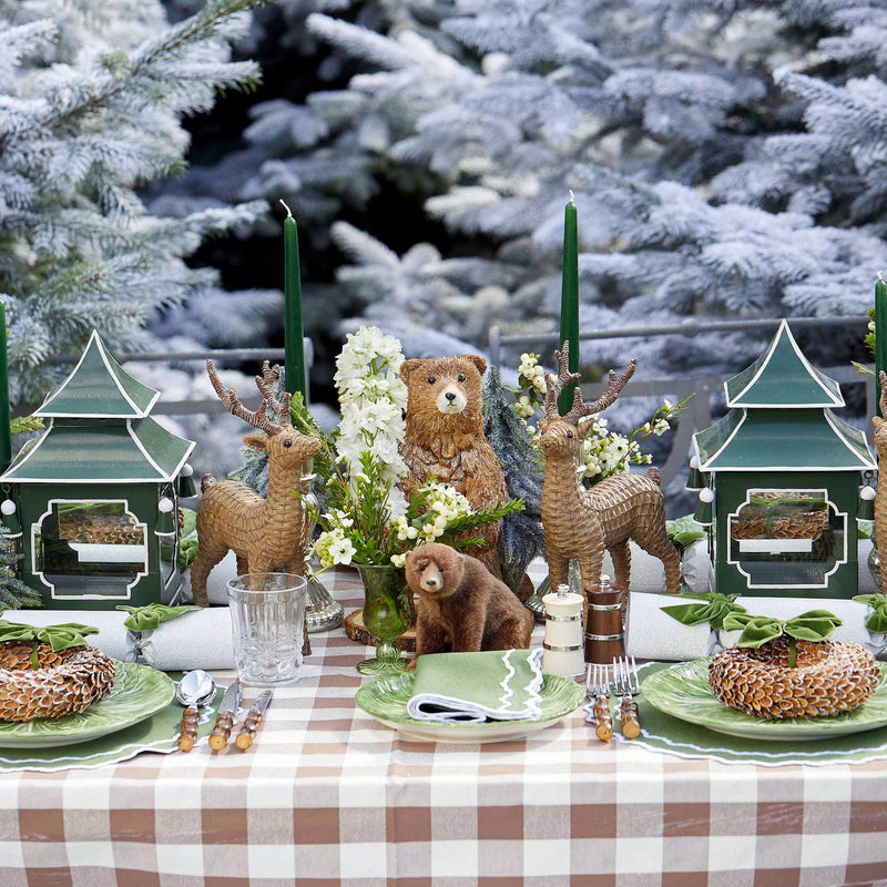 Chocolate Gingham Tablecloth - Mrs. Alice