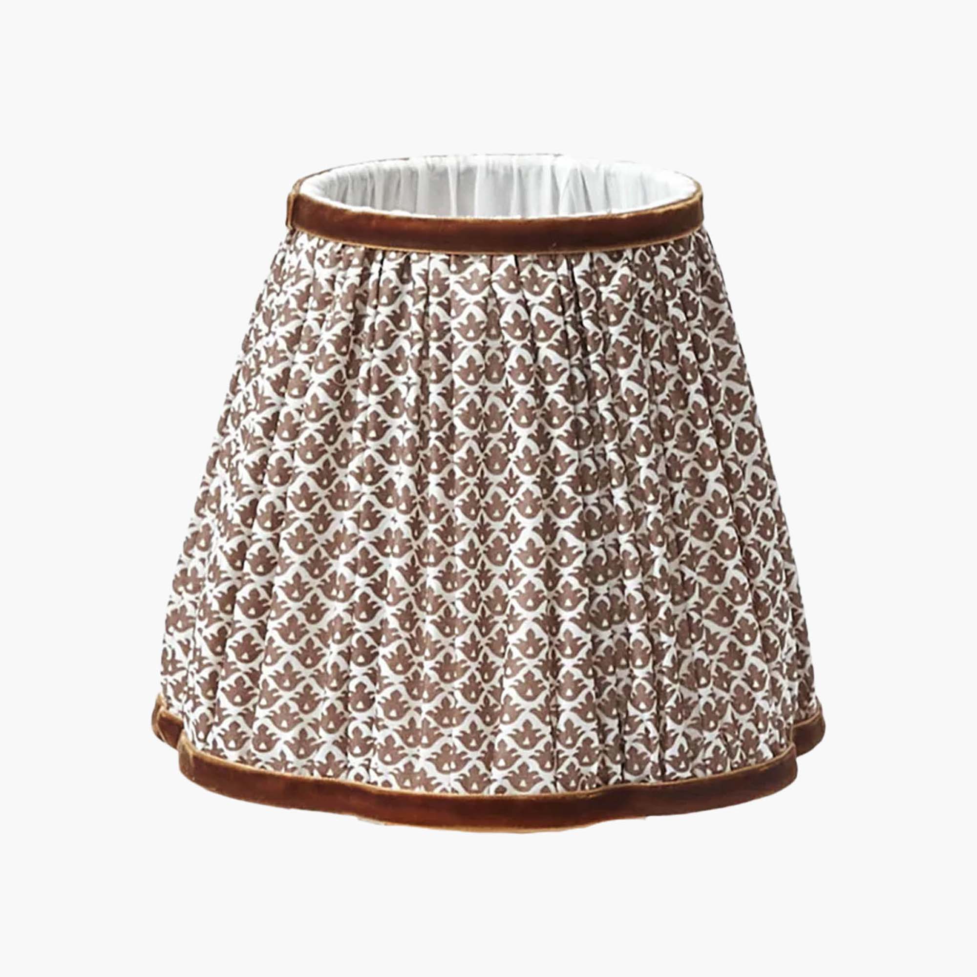 Chocolate Lotus Lampshade (18cm)