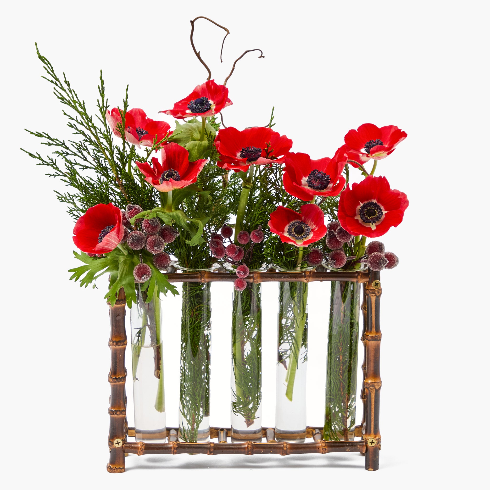 Burnt Bamboo Bud Vase