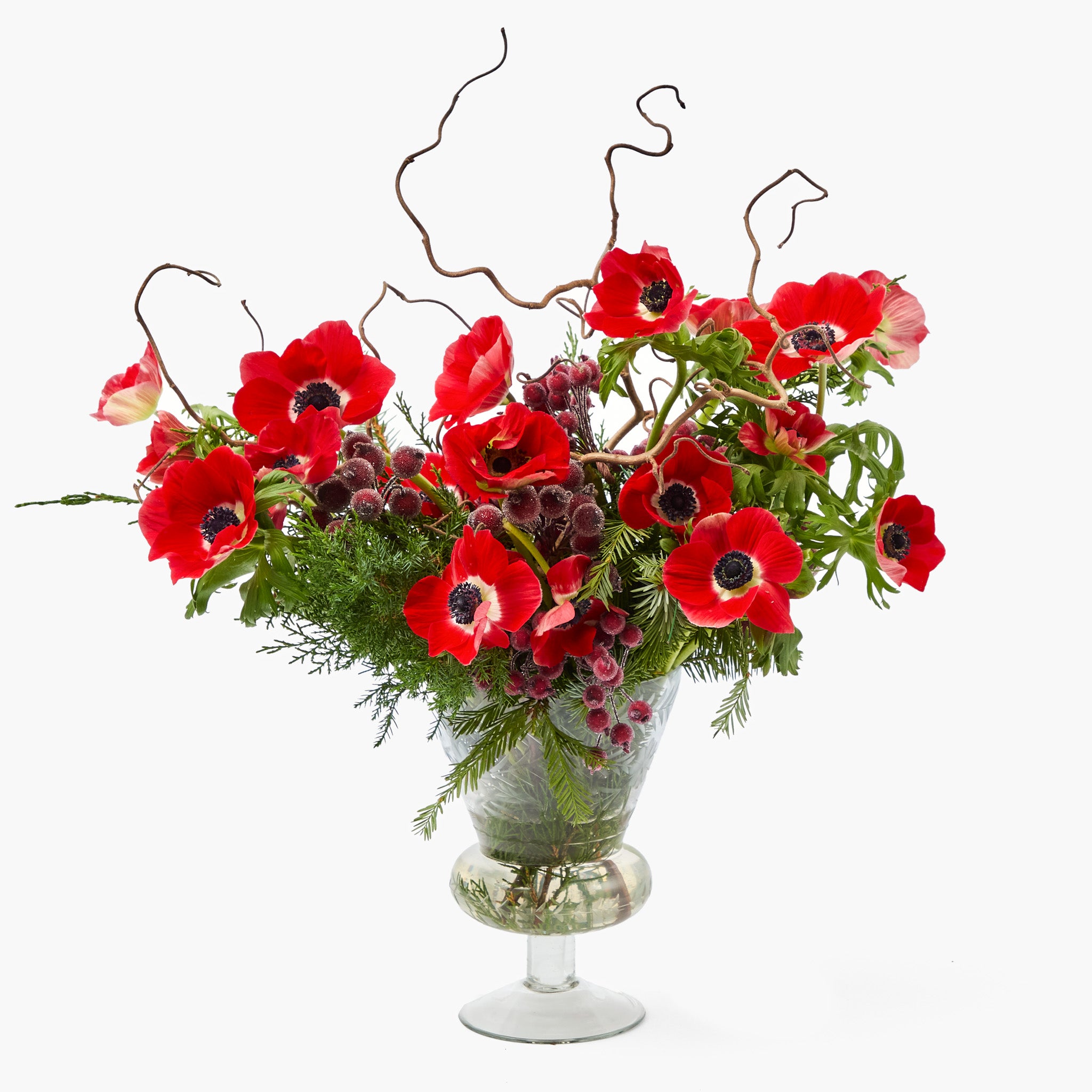 Veronica Engraved Glass Vase