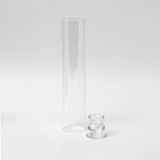 Claudia Glass Hurricane Candle Holder (Pair) - Mrs. Alice