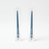 Claudia Hurricane Candle Set with Dusty Blue Candles - Mrs. Alice