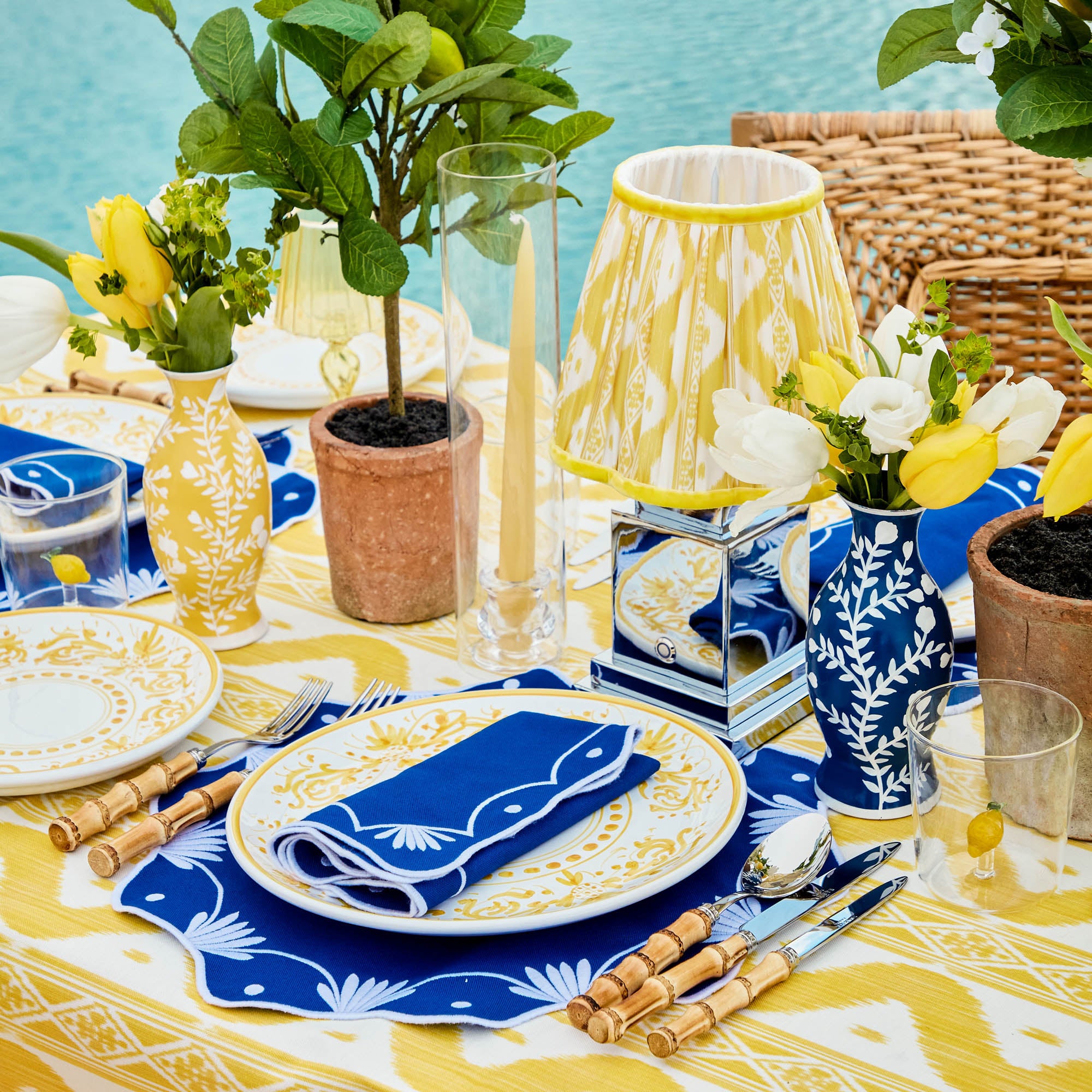 Handmade Soft Yellow Candles (Set of 8)