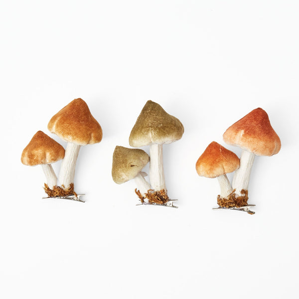 Mixed Mushroom Set: Versatile clip-on woodland accents.