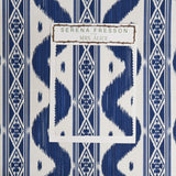Cobalt Blue Ikat Stripe Fabric - Mrs. Alice
