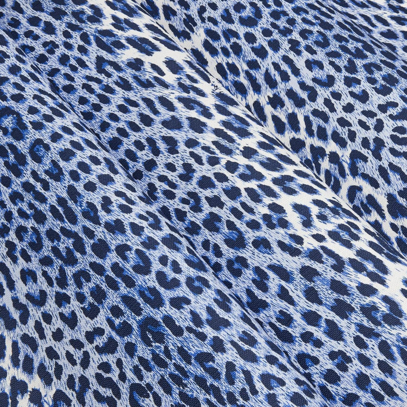 Cobalt Blue Leopard Fabric - Mrs. Alice