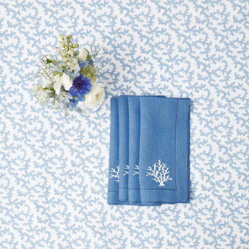 Compliment Blue Linen Napkins (Set of 8) – Mrs. Alice