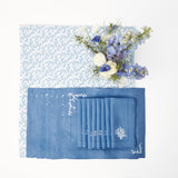 Coral Blue Linen Set - Mrs. Alice