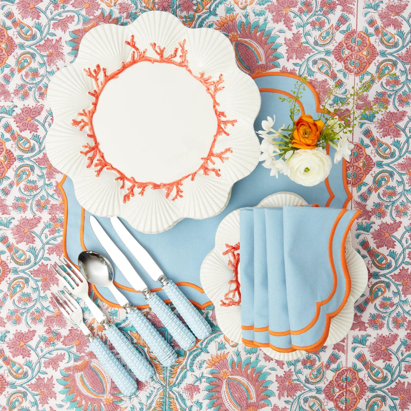 Coral Dinner Plate - Mrs. Alice