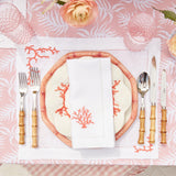 Coral Linen Napkins (Set of 4) - Mrs. Alice