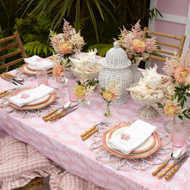 Coral Linen Napkins (Set of 4) - Mrs. Alice